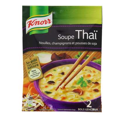 Soupe Thaï déshydratée, Knorr