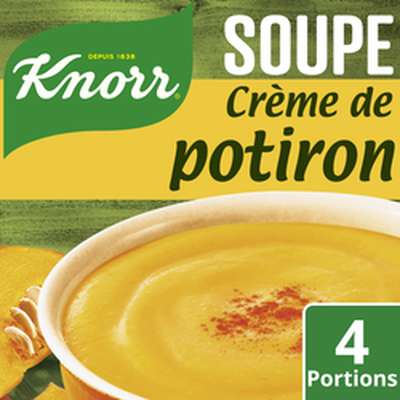 Soupe crème au potiron déshydratée, Knorr (1 l)