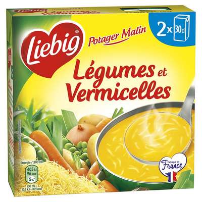 Soupe légumes et vermicelles, Liebig (2 x 30 cl)