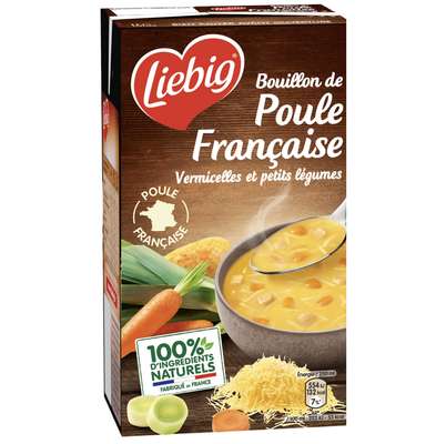 Soupe bouillon de poule française vermicelles et légumes, Liebig (1 l)