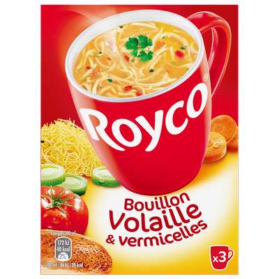 Bouillon de volaille et vermicelles Minute soup', Royco (60 cl)
