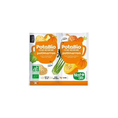 Potage instantané Potabio potimarron BIO , Natali (2 sachets)