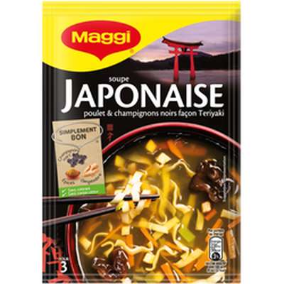 Soupe japonaise déshydratée, Maggi (50 g)
