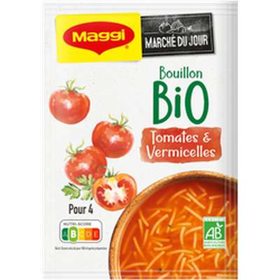 Potage bouillon de tomates et vermicelles bio, MAGGI (70 g)