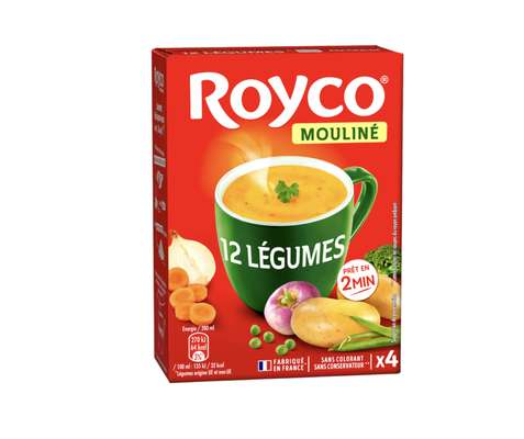 Soupe déshydratée mouliné 12 légumes, Royco (80 cl)