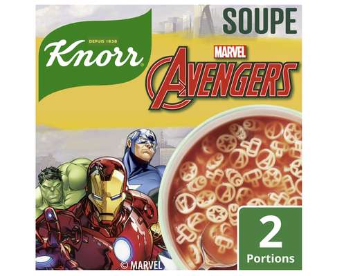 Soupe déshydratée tomate avengers, Knorr (41 g)