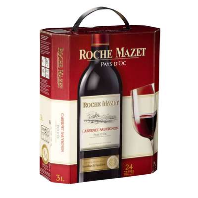 Vin rouge de Pays d'Oc Cabernet Sauvignon, Roche Mazet (3 L)