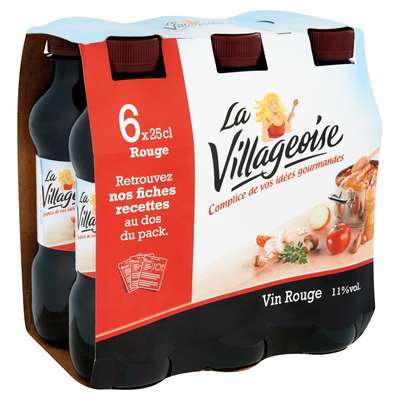 Vin de cuisine rouge, La Villageoise (6 x 25 cl)