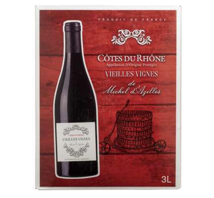 Côtes du Rhône AOP vieilles vignes Michel d'Azilles  (3 L)