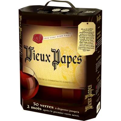 Vin rouge communauté Européennes, Vieux Papes (5 L)