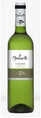 Vin blanc Chardonnay Pays d'Oc IGP BIO, La Marouette (75 cl)
