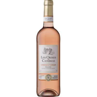 Vin rosé IGP Pays d'OC Cinsault Syrah, Les Ormes de Cambras (75 cl)