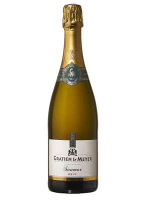 Vin blanc pétillant AOP brut saumur 12°, Gratien & Meyer (75 cl)