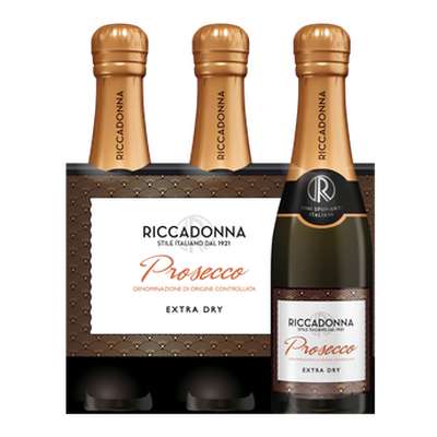 Prosecco DOC, Riccadonna  (3 X 20 cl)