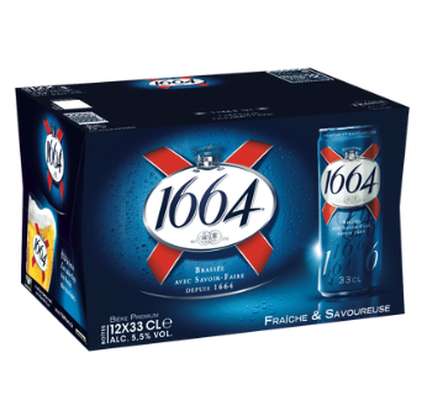 Pack de bière blonde 1664 (12 x 33 cl)