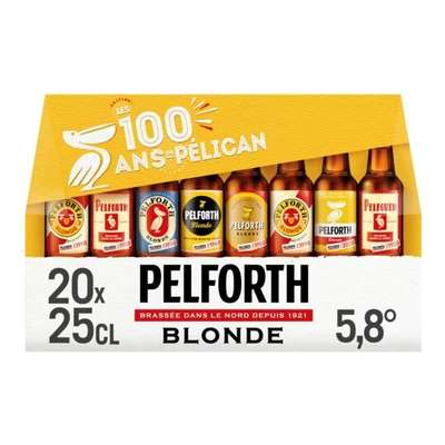 Pack de bière blonde 5,8°, Pelforth (20 x 25 cl)