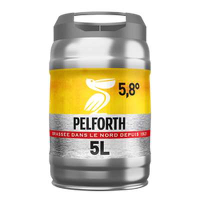 Bière blonde en fût, Pelforth 5,8° (5 L)