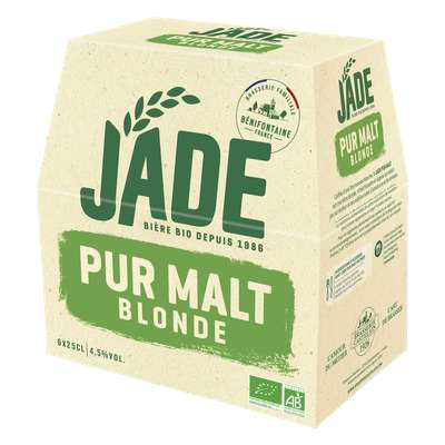 Pack de Jade bière blonde BIO, 4,5° (6 x 25 cl)