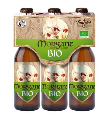 Pack de bière blonde morgane 5.5° BIO, Brasserie Lancelot (3 x 33 cl)