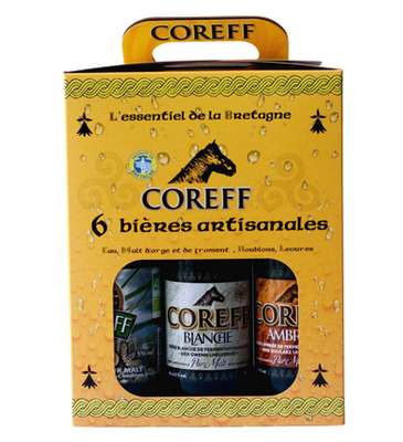 Coffret de bières artisanales 5,6°, Coreff (6 x 33 cl)