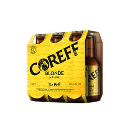 Pack de bière blonde 4,2°, Coreff (6 x 25 cl)