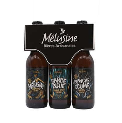 Assortiment de bière artisanale 7°, Mélusine (3 x 33 cl)