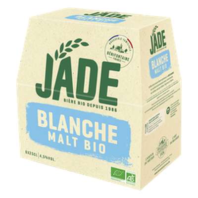 Pack de bière blanche BIO, Jade, 4.5° (pack de 6 x 25 cl)