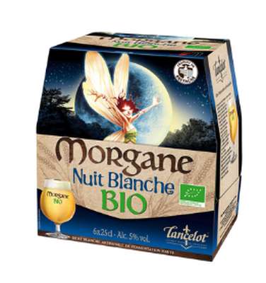 Pack de bière Morgane Nuit Blanche 5° BIO, Brasserie Lancelot (6 x 25 cl)