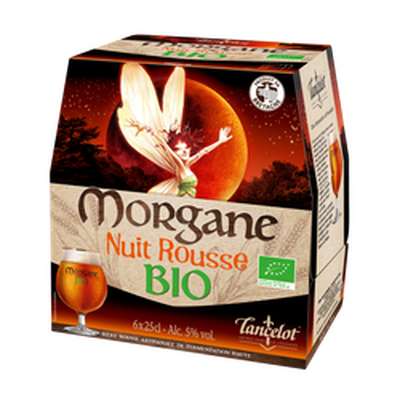Bière Morgane Nuit Rousse BIO, Brasserie Lancelot, 5° (pack 6 x 25 cl)