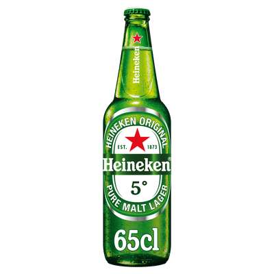 Heineken 5° en bouteille (65 cl)