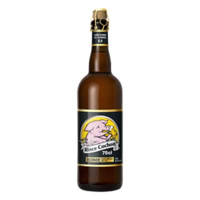 Bière blonde Rince Cochon, Brasserie Haacht, 8.5° (75 cl)