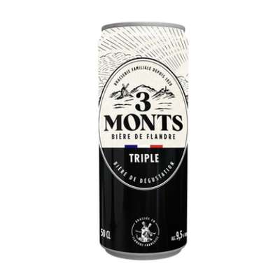Bière triple blonde, 3 Monts 9,5°  (50 cl)