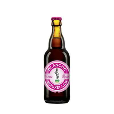 Bière blanche de Bruxelles rosée, Brasserie Lefebvre, 4.5° (33 cl)