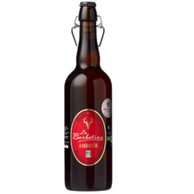 Bière ambrée BIO, La Barbotine, 6.5° (75 cl)