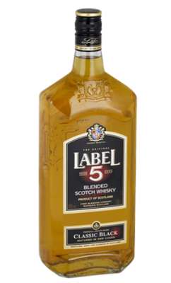 Blended Scotch whisky 40°, Label 5 (1 L)