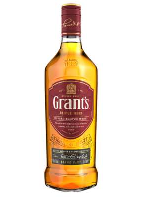 Blended scotch whisky triple wood 40°, Grant's (70 cl)