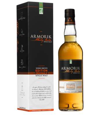 Whisky breton single malt édition originale BIO 40°, Armorik (70 cl)