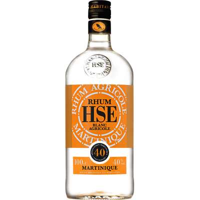 Rhum blanc de Martinique 40°, HSE (1 L)