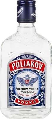 Flask vodka Poliakov (20 cl)