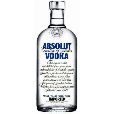 Vodka 40°, Absolut (70 cl)
