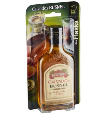 Calvados vieilli en fût de chêne 40°, Busnel format flask (20 cl)
