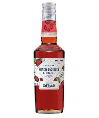 Crème de fraises des bois et fraise 16°, Giffard (50 cl)