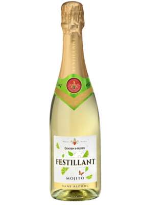 Mojito effervescent à base de vin désalcoolisé, Festillant (75 cl)