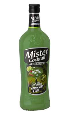 Cocktail sans alcool au citron vert et au kiwi, Mister Cocktail (75 cl)
