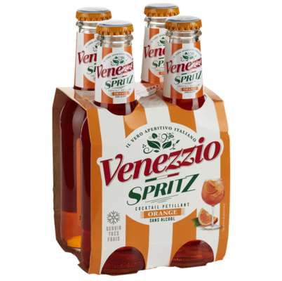 Cocktail pétillant sans alcool spritz, Venezzio (4 x 20 cl)