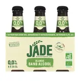 Pack de bière blonde 0° sans alcool BIO, Jade (6 x 25 cl)