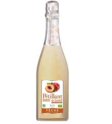 Pétillant sans alcool aromatisé pêche BIO, Listel (75 cl)