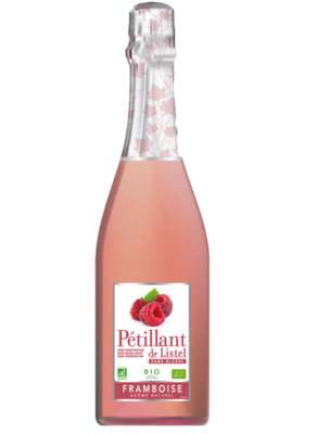 Pétillant sans alcool aromatisé framboise bio, Listel (75 cl)