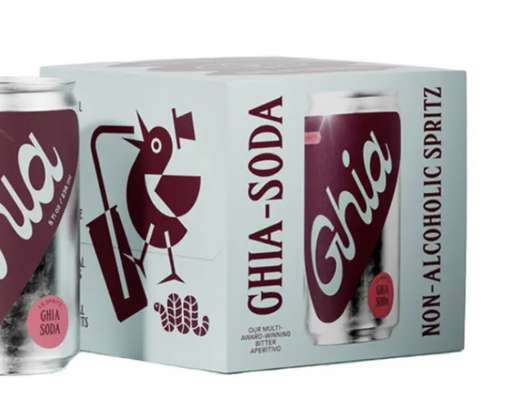 Pack de Spritz soda sans alcool, Ghia (4 x 25 cl)