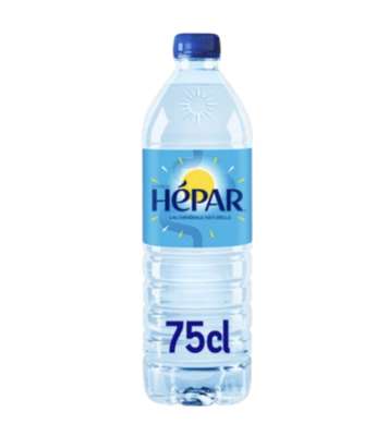 Eau minérale naturelle Hépar (75 cl)